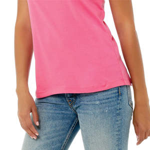 Airlume-Camiseta holgada de manga corta para mujer, Camiseta de algodón peinado y anillo de 32, 100% oz, rosa, 4,2 - Product Image 5