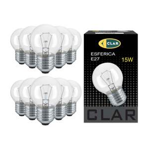15W E27 Clear Spherical Incandescent <b>Bulb</b> - Product Image 1