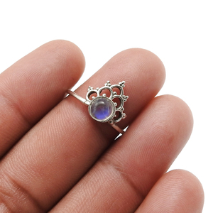 Best Quality Exclusive Trendy 925 Sterling Silver Natural Labradorite Gemstone Unique Design Handmade <b>Rings</b> <b>for</b> Her Fine Jewelry - Product Image 4