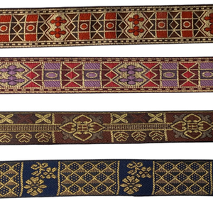 ริบบิ้นผ้าแจ็คการ์ดสำหรับผมโบว์คาดศีรษะเทคนิครูปแบบเวลานำสไตล์ใหม่ล่าสุด - Product Image 4