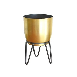 Decorative Gold <b>Flower</b> <b>Baskets</b> And Planters Metal Planter <b>For</b> Home And Garden Decor customized Sizes Floor <b>Flower</b> Planter - Product Image 5