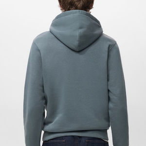 Sweat à capuche en polaire de haute qualité pour hommes avec logo personnalisé, design ample respirant, couleur unie, pull à manches longues respirant - Product Image 3