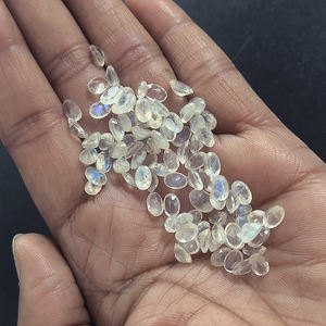 91 pierres de lune arc-en-ciel naturelles, ovales à facettes, de 5x4mm à 7x5mm, 45 carats, Iroc Sales, pierres de lune à feu bleu, pierres précieuses en vrac, coupées, 25,71 $ US - Product Image 6