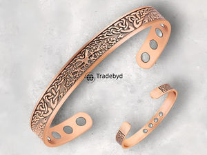 Fashionable <b>Copper</b> <b>Bangles</b> Lightweight and Classy Jewelry for Gifting by Tradebyd - Product Image 4