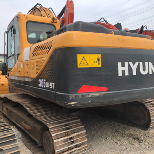 Excavadora sobre orugas Hyundai 305LC-9T usada original, maquinaria de movimiento de tierras de 30 toneladas, buen rendimiento, rodamiento de motor de bajo precio - Product Image 1