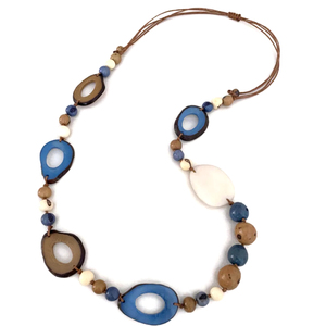 Collar artístico de cuentas de resina de estilo europeo para bodas, fiestas de compromiso, fiestas de Navidad y ropa de oficina - Product Image 1