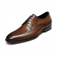 Zapatos de Cuero Unisex Marrones, Materiales de Primera Calidad, Suela Resistente, Diseño Transpirable de Secado Rápido, Estilo Casual, Todas las Temporadas, Adultos