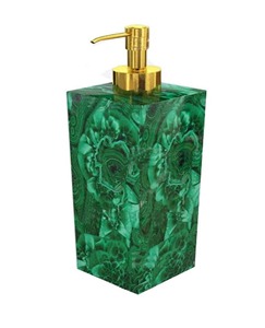 เครื่องจ่ายสบู่หินมาลาไคต์อุปกรณ์ห้องน้ำสำหรับสำนักงานและโรงแรม - Product Image 4