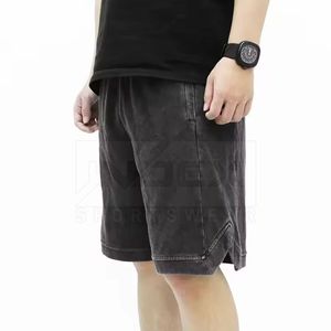 Pantalones Cortos de Algodón Premium con Lavado Ácido para Hombre |   Estilo Urbano de Aspecto Vintage |   Tela Suave y Transpirable |   Ropa Casual Diaria - Product Image 4