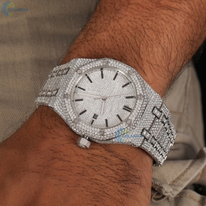 Colorless Moissanite Wrist <b>Watch</b> For Him Iced Out Hip Hop <b>Watch</b> Automatic Luxury Men's <b>Watch</b> - Product Image 2