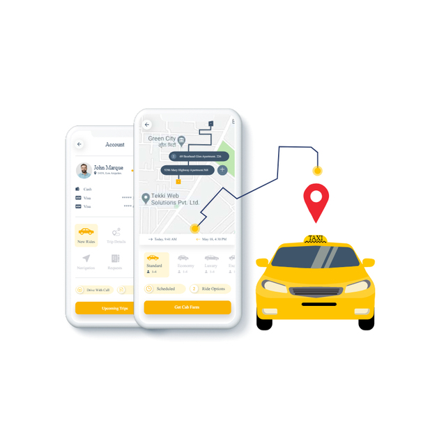 On-Demand Taxi Booking App Solution - Custom Branded, Android & iOS Compatible, Real-Time GPS Tracking & Payment Gateway