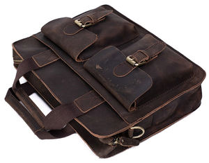 Sac pour ordinateur portable en cuir véritable durable Sac pour ordinateur portable de qualité supérieure avec design élégant Approvisionnement en vrac - Product Image 6