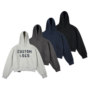 เสื้อฮู้ดดี้ทรงบ็อกซี่โอเวอร์ไซส์ ผ้าคอตตอน 100% หนานุ่ม สไตล์สตรีทแวร์สำหรับผู้ชาย  คอลเลคชั่นฤดูหนาว  ทรงไหล่ตก  พิมพ์ลาย DTG  แบบยูนิเซ็กส์ - Product Image 3