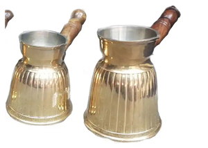 Ensemble de bouilloire à thé et café turc traditionnel le plus populaire Assortiment de poterie en laiton et métal de qualité en plastique et en métal - Product Image 3