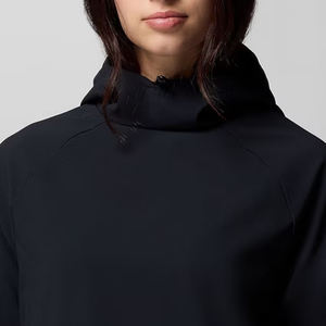 Sweat à capuche pour femme en tissu respirant, couleur unie, avec capuche et matière polaire pour un ajustement confortable et décontracté, pour une utilisation en extérieur et décontractée - Product Image 2