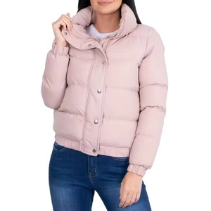 Chaquetas acolchadas para mujer de nuevo diseño personalizado al por mayor, chaquetas de plumón de pato para abrigo de invierno, chaquetas ultraligeras - Product Image 1