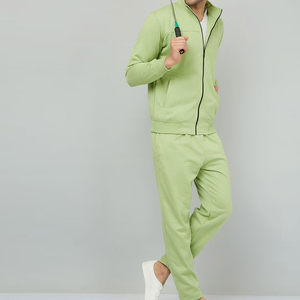 Logotipos y diseños de gran tamaño hechos chándales de hombre para ropa informal Anti Pilling Fitness Wear manga larga hombres chándal estilo delgado - Product Image 2