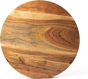 Plato giratorio tallado a mano de madera de mango Lazy Susan, soporte giratorio para pastel de 17 ", soporte para pastel de decoración de boda - Product Image 1