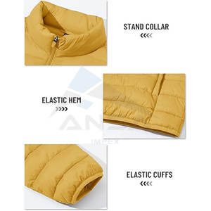 Chaqueta acolchada para hombre OEM de primera calidad, abrigo de invierno empacable ligero, aislamiento cálido, tela resistente al agua, marca personalizada - Product Image 5