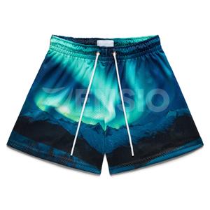 Vente en gros de shorts de basket-ball personnalisés pour hommes 100% shorts de sport en maille de polyester grande taille pour hommes shorts en maille respirante - Product Image 5
