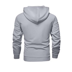 Sweat à capuche + pantalon de jogging de couleur unie d'automne et d'hiver pour hommes ensemble deux pièces à la mode vêtements de sport décontractés pour l'extérieur survêtement pour hommes - Product Image 4