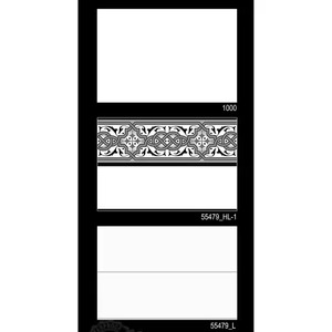 Venta 300x450mm Diseño 3D digital Azulejos de pared de cerámica para cocina Centro comercial Vestíbulo 30x45cm 12x18 Blanco y negro puro - Product Image 4