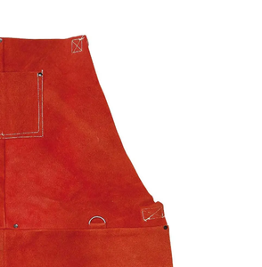 Babero de soldadura de cuero con logotipo personalizado de alta calidad de talla grande, el mejor delantal de cuero transpirable para diseño de trabajo - Product Image 2