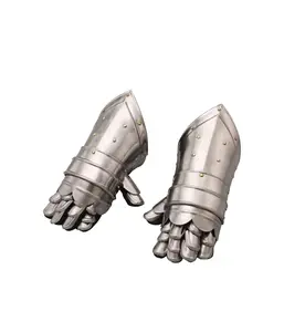 Metall panzer Handschuhe Paar mit einladendem Dekor Appeal-Halloween-Handschuhe