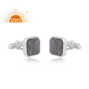 Pendiente de piedras preciosas de labradorita Natural de Plata de Ley 925, joyería personalizada para mujer, regalo para ella - Product Image 3