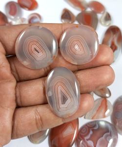 Agate du Botswana naturelle, cabochon, cristal de guérison, pierre précieuse artisanale pour la fabrication de bijoux, pierre précieuse en gros - Product Image 5