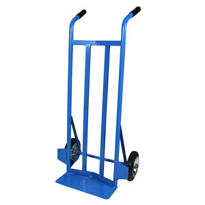 Solid Rubber Wheel Courier Sack Carrier 200kg Metal Iron Frame Platform Enclosed Hand <b>Trolley</b> for Storage <b>Tool</b> OEM Customizable - Product Image 1