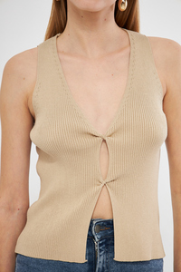 Gilet chemisier tricoté confortable et élégant pour femmes Tissu décontracté à la mode pour le bureau et un usage quotidien - Product Image 5