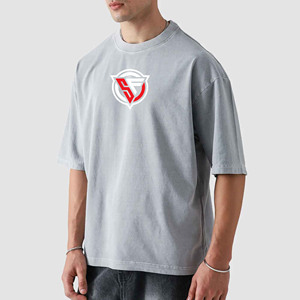 T-shirt col rond manches courtes en coton léger et uni pour homme Chemise d'été à col rond coupe régulière simple et tendance à séchage rapide - Product Image 2