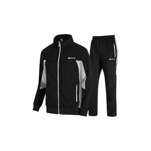 Survêtements pour hommes Survêtements pour hommes Survêtements pour hommes 2 pièces Décontracté Athlétique Jogging Warm Up Full Zip Sets - Product Image 1