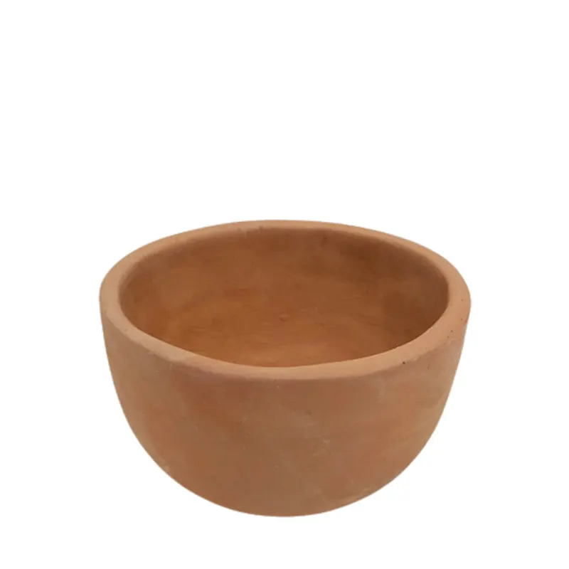 Clay Made Server Ware Round Bowl Natural Color Coconut bowl For Kitchen & Table Top Decoration Handmade Customized In Bulk