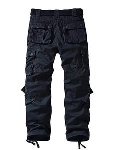 Men's Lightweight High Cotton Canvas Ripstop <b>Cargo</b> <b>Work</b> <b>Pants</b> Big Tall Construction Utility Safety Embroidered High Drawstring - Product Image 2