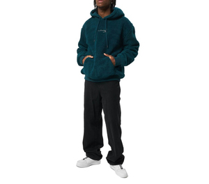 เสื้อฮู้ดผ้าขนแกะเชอร์ปาสำหรับผู้ชายแห้งเร็วไซส์ใหญ่พิเศษ - Product Image 4