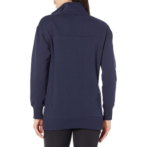 Solid Color Standing Collar <b>Half</b> <b>Zip</b> <b>Sweatshirt</b> Customized High Quality Plain Women <b>Half</b> <b>Zip</b> <b>Sweatshirts</b> - Product Image 4