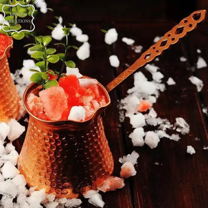 High Quality Traditional <b>Turkish</b> Coffee Pots <b>Set</b> Pure Copper Metal Color Pot - Product Image 3