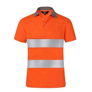 Rayas reflectantes Hi Vis Ropa DE TRABAJO Construcción Hi Vis Camisa de trabajo de seguridad Media manga Reflectante Camisa Polo de alta visibilidad - Product Image 1