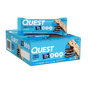 Barras de Proteína Quest Nutrition Sabor Galleta y Crema (Paquete de 12) - Product Image 1