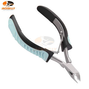 Tondeuse à cuticules pince à cuticules professionnelle antidérapante coupe en acier inoxydable avec poignée de couleur verte soin des ongles précis toilettage - Product Image 1