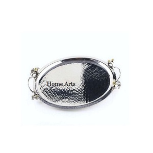 ถาดเสิร์ฟอาหารแบบตอกทำจากอะลูมิเนียมถาดเสิร์ฟขนมรูปทรงกลม - Product Image 6