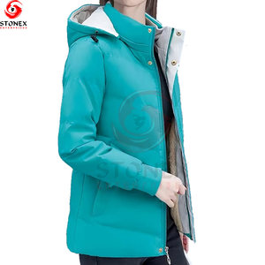 Chaqueta Corta Acolchada de Alta Calidad para Mujer, Diseño Casual, 100% Poliéster, Impermeable, Secado Rápido, Cierre de Cremallera, para Invierno - Product Image 6