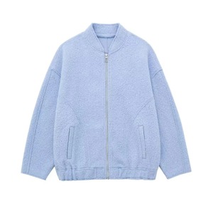 Chaquetas recortadas para mujer Otoño Elegante Vintage Color sólido Manga larga Doble botonadura Gabardina con cinturón - Product Image 5