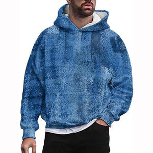 Sweat à capuche unisexe surdimensionné délavé à l'acide de haute qualité ensemble de sweats de jogging courts et lourds pour hommes, coton mélangé - Product Image 1