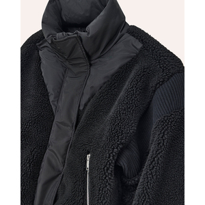 Vêtements de sport à fermeture éclair Indemand, veste matelassée surdimensionnée pour femmes, vêtements d'hiver tendance élégants, veste à boutons pression sur le devant avec logo personnalisé - Product Image 6