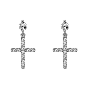 Boucles d'oreilles en argent sterling 925 de luxe rondes et brillantes en diamant Moissanite Style Hip Hop - Product Image 5