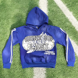 Chándal de invierno para hombre, ropa cómoda de algodón suave para exteriores, patrón sólido, logotipo transpirable, conjunto de chándal apilado con estampado - Product Image 2