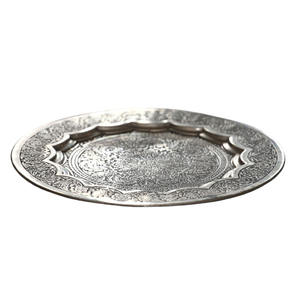 Plato redondo con lavado blanco Utensilios de cocina Platos decorativos Decoración del hogar Interior Hotel suministros restaurantes - Product Image 2